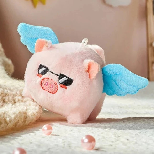 Llavero Cerdo volador gafas